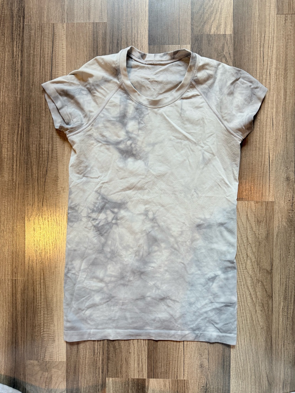 Lululemon Women’s Tie-Dye Short Sleeve Tee - Light Gray/White